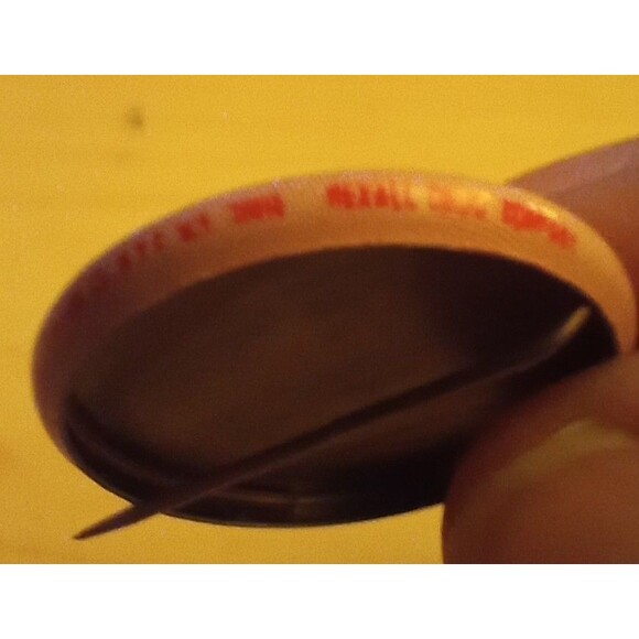 Put On A Happy Smile Face Button Pin Back Pinback Vintage Rexall Drug 1960s - Picture 3 of 3